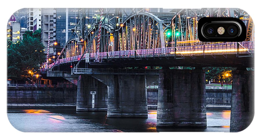 Portland iPhone X Case featuring the photograph Hawthorne Bridge Portland Oregon by Patricia Babbitt