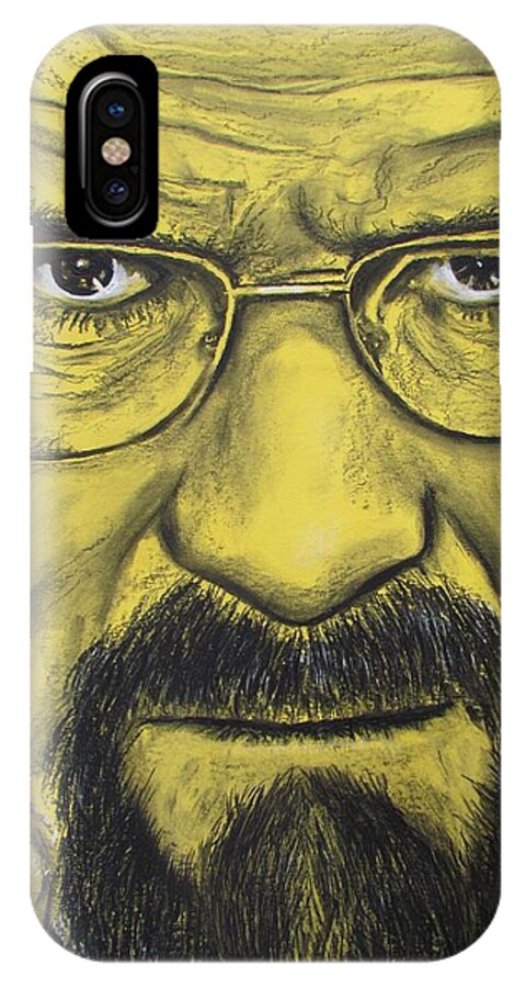 Bryan Cranston iPhone X Case featuring the pastel Heisenberg - Breaking Bad by Eric Dee
