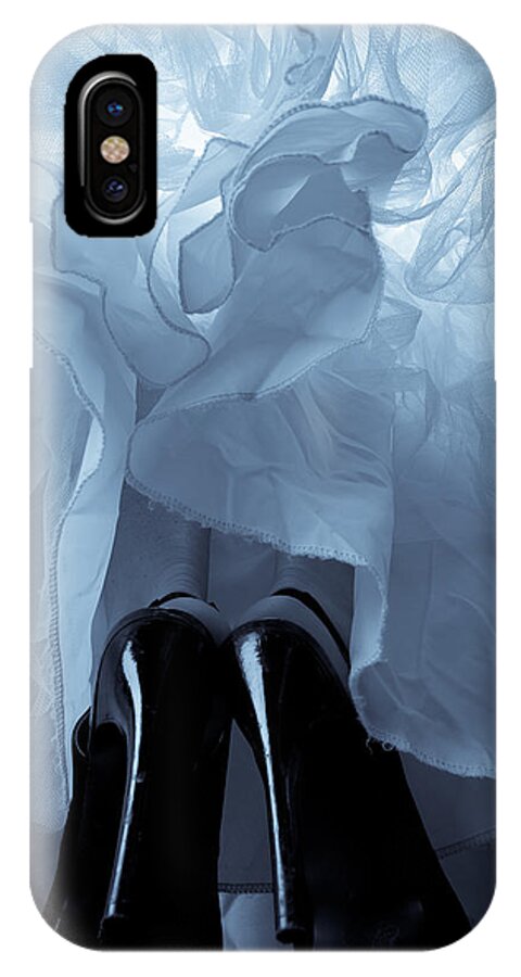 High Heels iPhone X Case featuring the photograph High Heels and Petticoats by Scott Sawyer