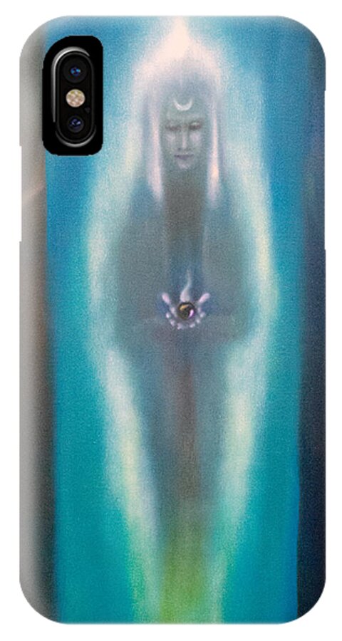 Major Arcana iPhone X Case featuring the painting High Priestess by Roger Williamson