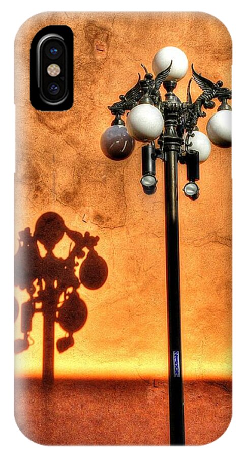 Street Lamp iPhone X Case featuring the photograph Highlights and Shadows by Craig Burgwardt