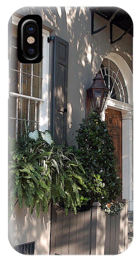 Charleston iPhone X Case featuring the photograph Historic Home - Charleston by Suzanne Gaff