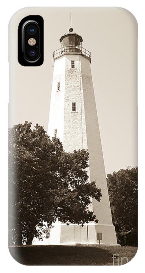 Lighthouses iPhone X Case featuring the photograph Historic Sandy Hook Lighthouse by Anthony Sacco