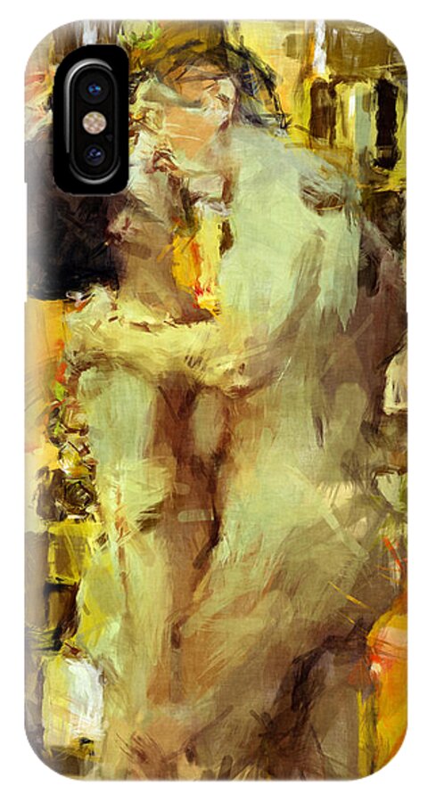 Nudes iPhone X Case featuring the photograph Hold Me Tight by Kurt Van Wagner