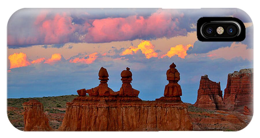 Storm Clouds iPhone X Case featuring the photograph Hoodoo Storm by Marty Fancy