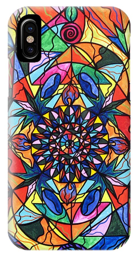 I Now Show My Unique Self iPhone X Case featuring the painting I Now Show My Unique Self by Teal Eye Print Store