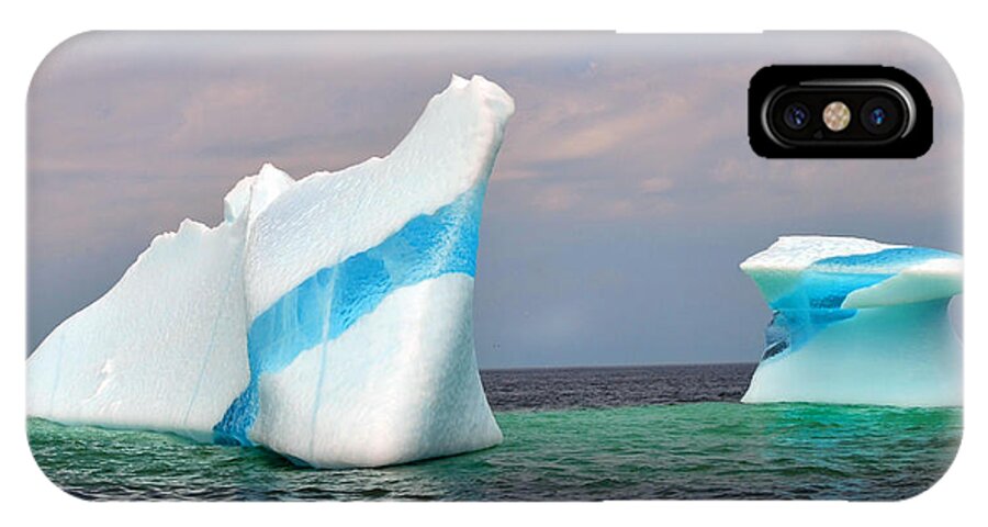 Iceberg Off The Coast Of Newfoundland iPhone X Case featuring the photograph Iceberg off the Coast of Newfoundland by Lisa Phillips