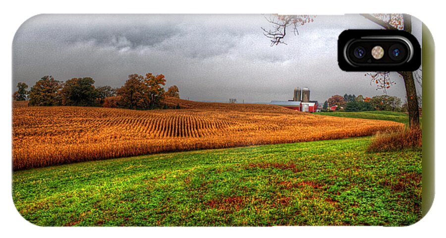 Illinois iPhone X Case featuring the photograph Illinois Farmland I by Roger Passman