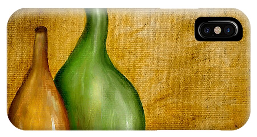 Vase iPhone X Case featuring the painting Imperfect Vases by Brenda Bryant