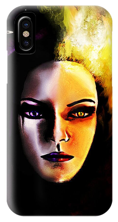 Two iPhone X Case featuring the painting In Between by Sophia Gaki Artworks