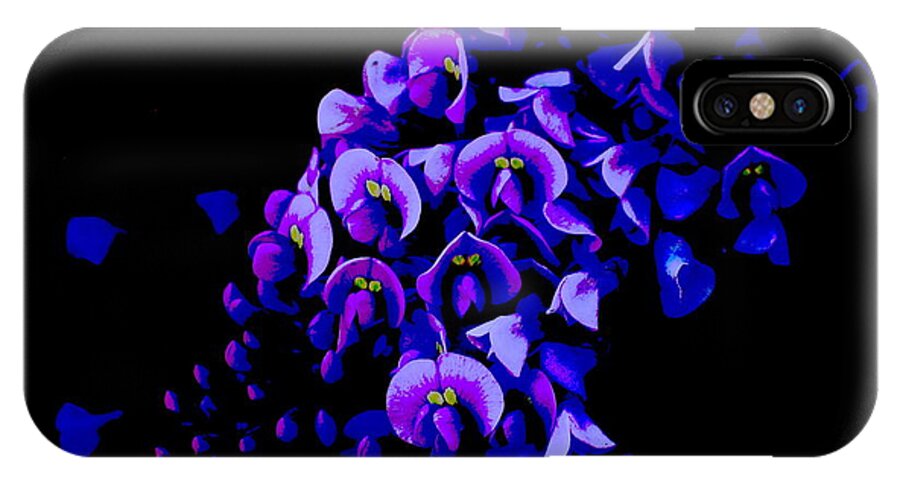 Flowers iPhone X Case featuring the photograph In the Shadows by Derek Dean