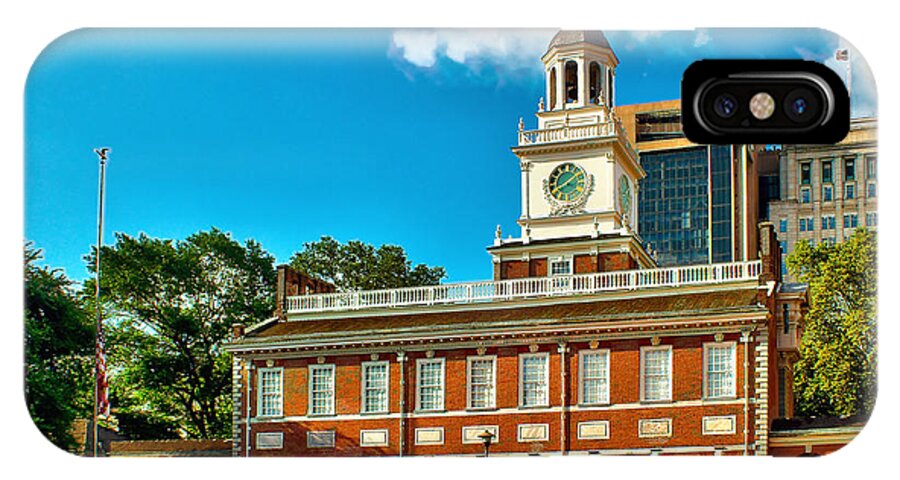 Independence iPhone X Case featuring the photograph Independence Hall by Nick Zelinsky Jr