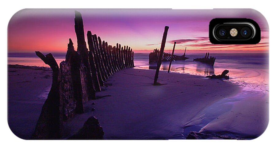 Beach iPhone X Case featuring the photograph Indigo dawn by Howard Ferrier