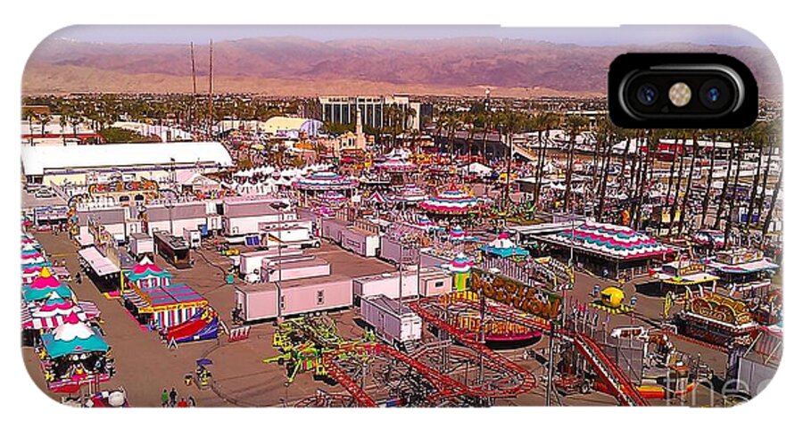 Landscape iPhone X Case featuring the photograph Indio Fair Grounds by Chris Tarpening