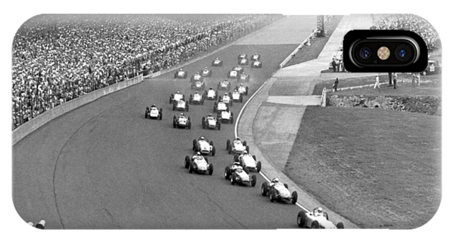 1950's iPhone X Case featuring the photograph Indy 500 Race Start by Underwood Archives