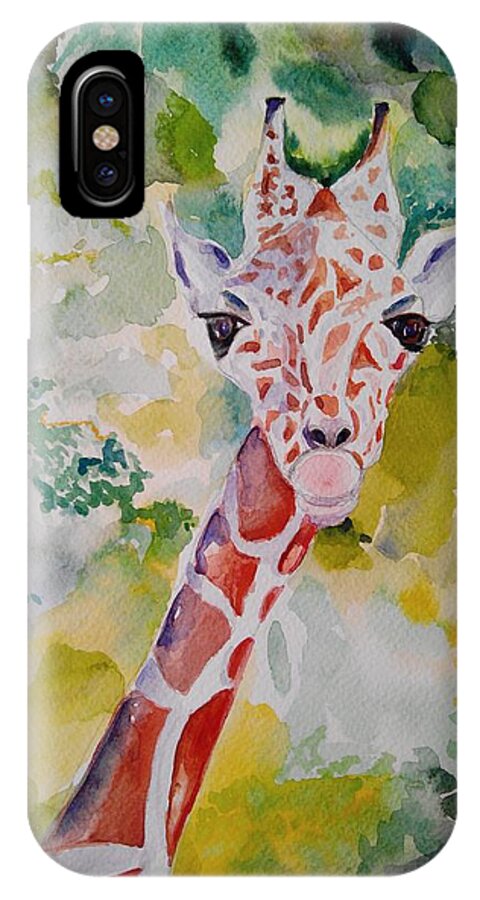 Innocence iPhone X Case featuring the painting Innocence by Geeta Yerra