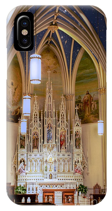 Annapolis iPhone X Case featuring the photograph Interior of St. Mary's Church by Mark Dodd