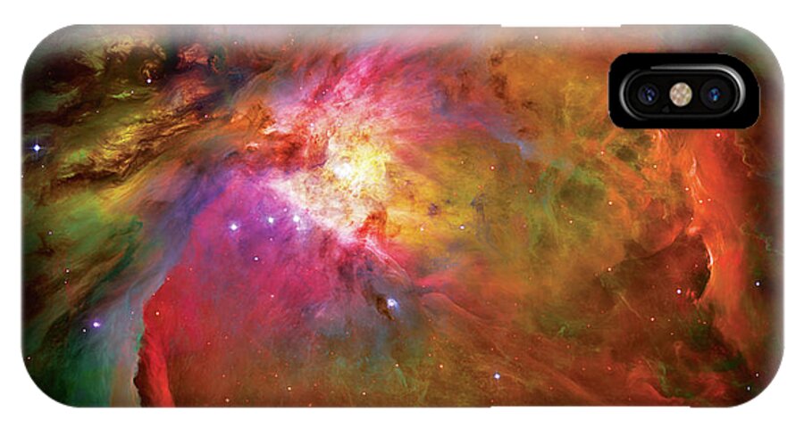Orion Nebula iPhone X Case featuring the photograph Into the Orion Nebula by Jennifer Rondinelli Reilly - Fine Art Photography