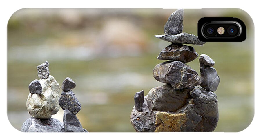 Inukshuk iPhone X Case featuring the photograph Inuksuk by Sharon Talson