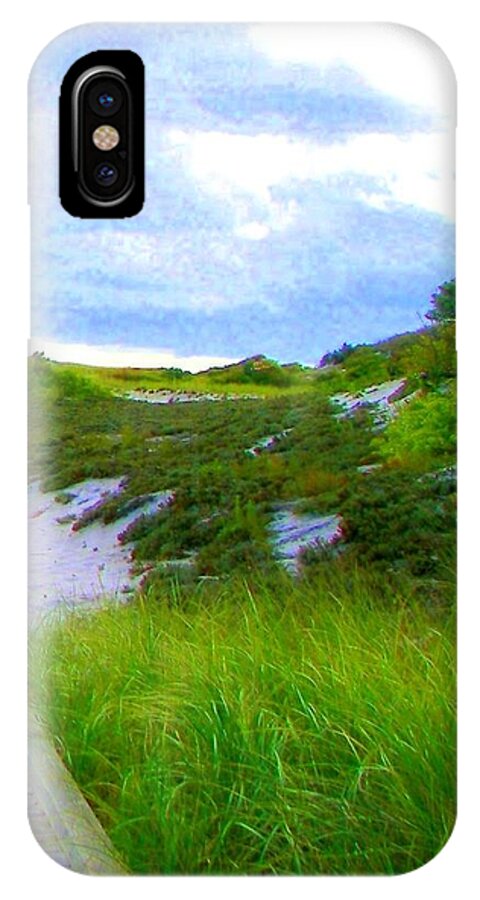 Island iPhone X Case featuring the photograph Island State Park Boardwalk by Pamela Hyde Wilson