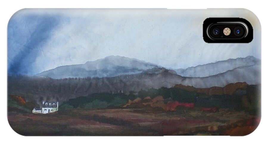 Isle Of Skye iPhone X Case featuring the painting Isle of Skye Scotland by Hazel Millington