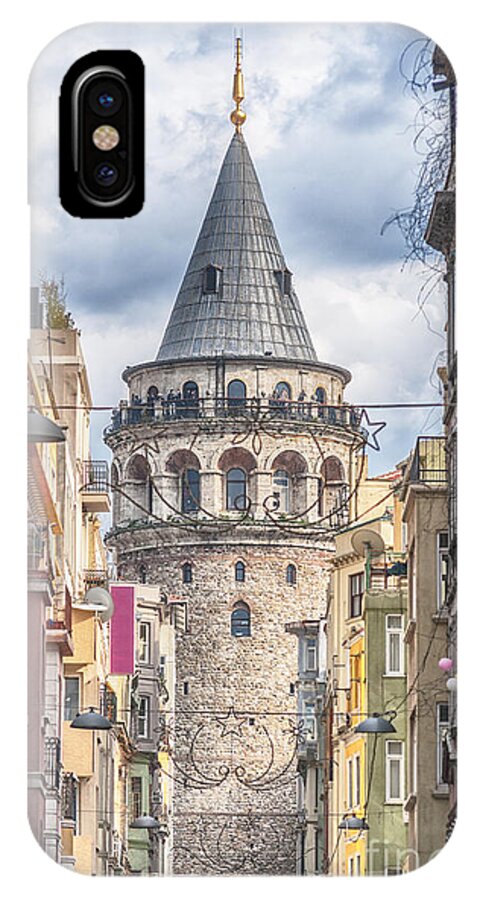 Istanbul iPhone X Case featuring the photograph Istanbul Galata Tower by Antony McAulay