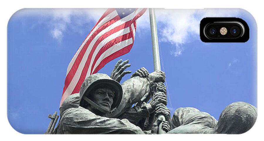 Iwo Jima Memorial iPhone X Case featuring the photograph Iwo Jima Memorial by Allen Beatty