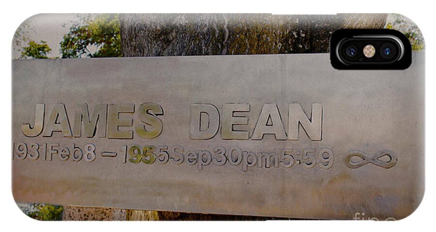 James Dean iPhone X Case featuring the photograph James Dean James Dean by Janice Pariza