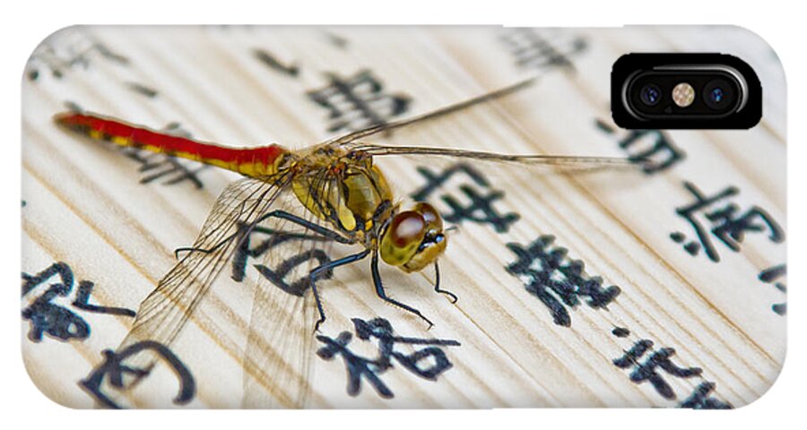 Asian iPhone X Case featuring the photograph Japanese Dragonfly by Matthew Bamberg