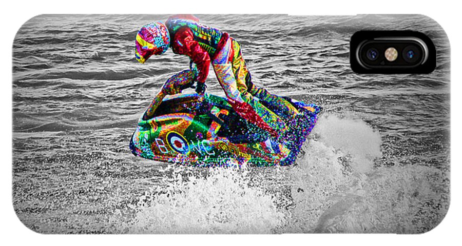 Jetski iPhone X Case featuring the photograph Jet Ski by Terri Waters