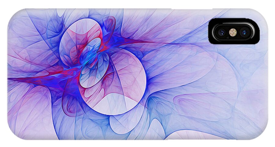 Abstract iPhone X Case featuring the photograph Joined by Tracy Mewmaw