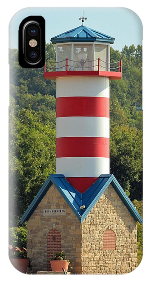 Lighthouse iPhone X Case featuring the photograph Just for Show by E Faithe Lester