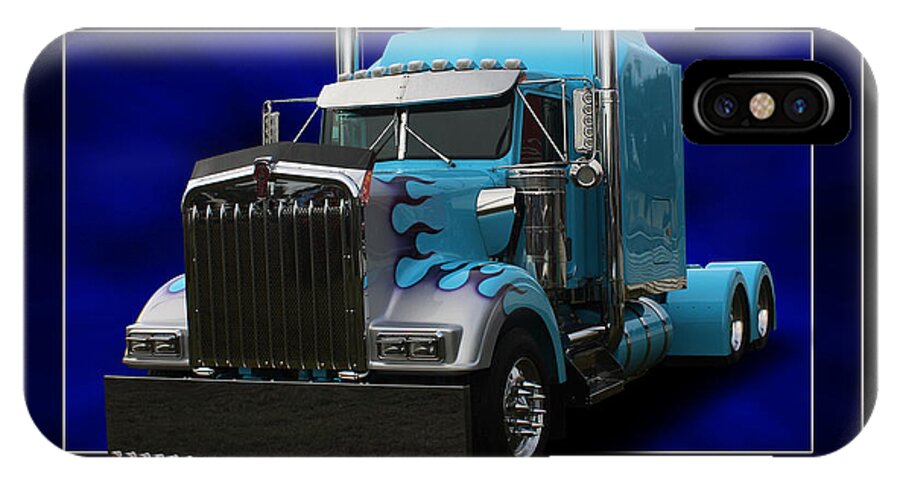 Kenworth iPhone X Case featuring the photograph Kenworth Customised by Keith Hawley