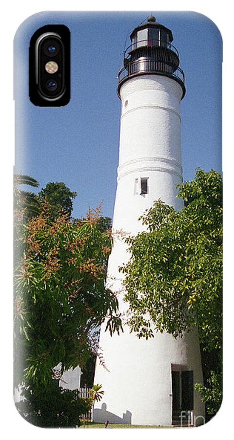 Key West iPhone X Case featuring the photograph Key West Lighthouse by Crystal Nederman