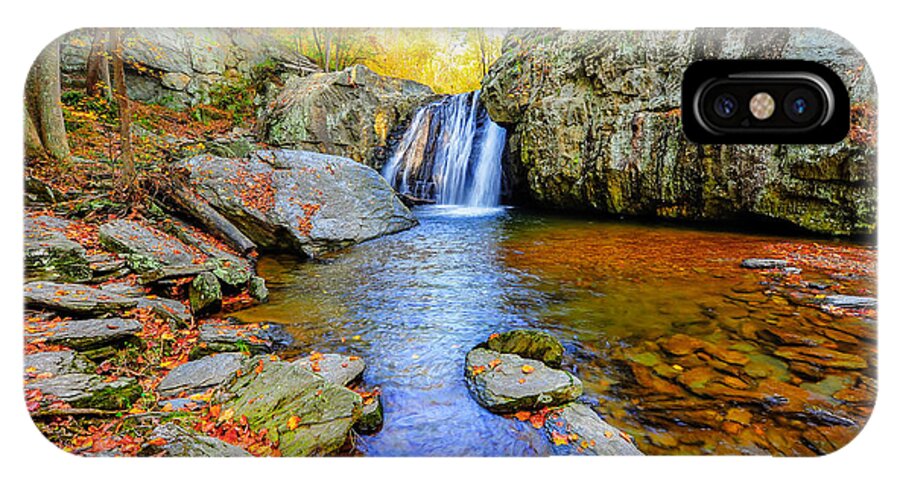 Autumn iPhone X Case featuring the photograph Kilgore Falls in Maryland in Autumn by Patrick Wolf