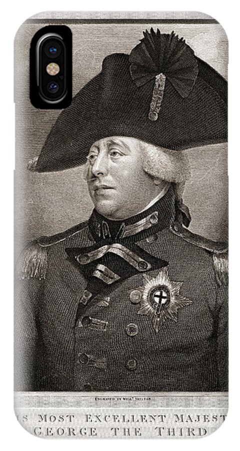 King George Iii 1810 iPhone X Case featuring the photograph King George III 1810 by Padre Art