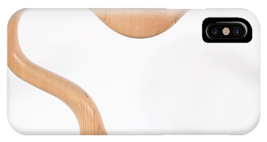 Abstract iPhone X Case featuring the sculpture Kiwi by David Mayeau