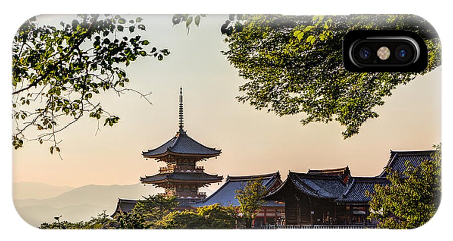 Buddhism iPhone X Case featuring the photograph Kiyomizu-dera in Kyoto Japan by Didier Marti