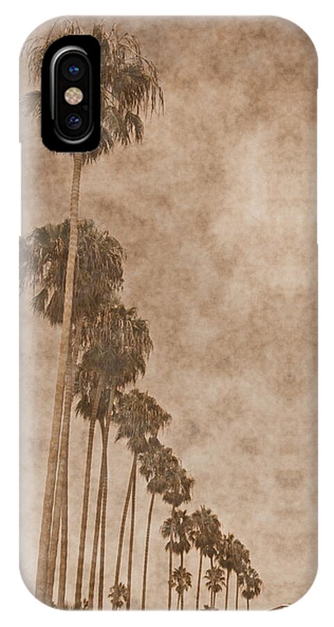 Palm Trees iPhone X Case featuring the photograph La Jolla Palm Trees by Russ Harris