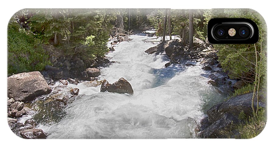 Lake Creek Waterfall iPhone X Case featuring the photograph Lake Creek Falls by Carolyn Fox