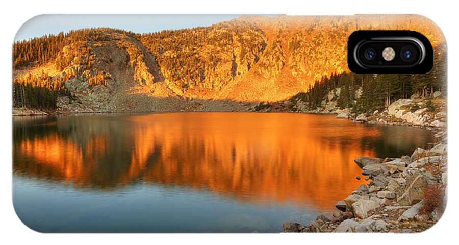 New Mexico iPhone X Case featuring the photograph Lake Katherine Sunrise by Alan Ley