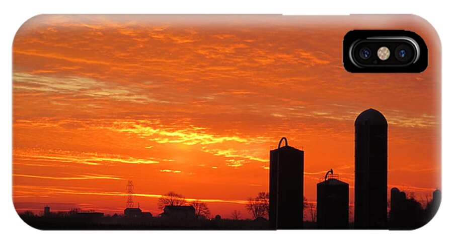 Nature iPhone X Case featuring the photograph Lancaster County Sunset by Jeanette Oberholtzer