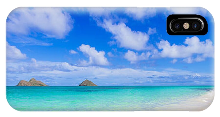 Lanikai Beach iPhone X Case featuring the photograph Lanikai Beach Tranquility 3 to 1 Aspect Ratio by Aloha Art
