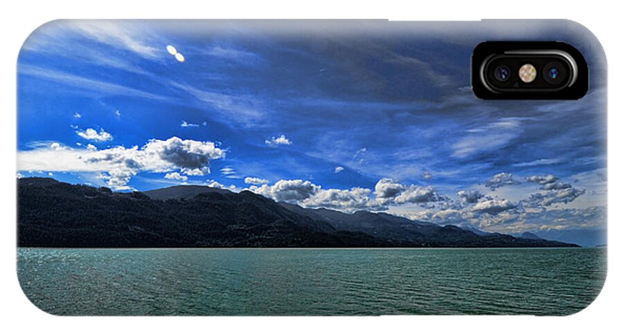 Harrison Photographs iPhone X Case featuring the photograph Late Afternoon On Harrison Lake Bc by Lawrence Christopher