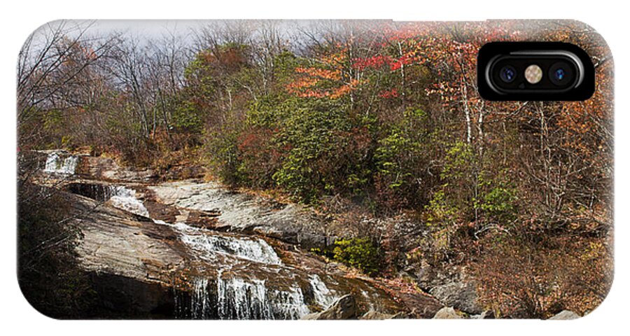 Autumn iPhone X Case featuring the photograph Late Fall Mountain Waterfall by Ules Barnwell