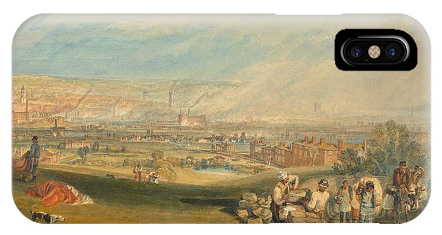 1816 iPhone X Case featuring the painting Leeds by JMW Turner