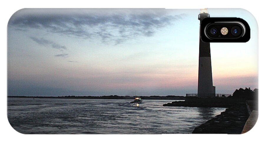 Barnegat Lighthouse iPhone X Case featuring the photograph Light at Dawn by David Jackson