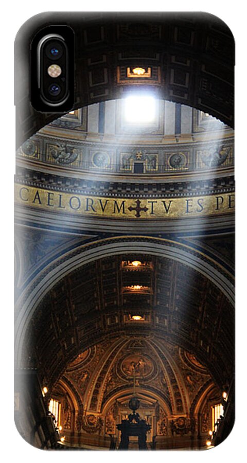 St. Peter's iPhone X Case featuring the photograph Light from Above by Oscar Alvarez Jr