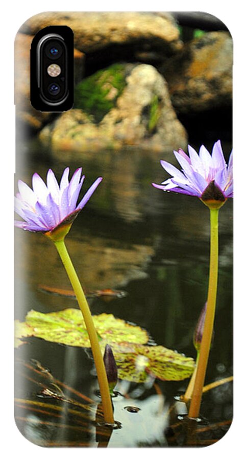 Ecology iPhone X Case featuring the photograph Lillies of the Pond by George D Gordon III