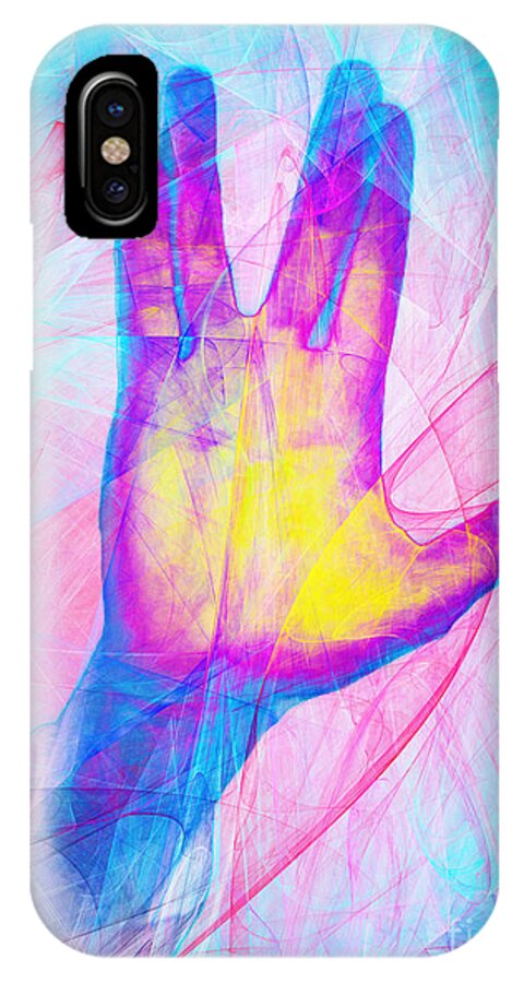 Wingsdomain iPhone X Case featuring the photograph Live Long And Prosper 20150302v1 by Wingsdomain Art and Photography